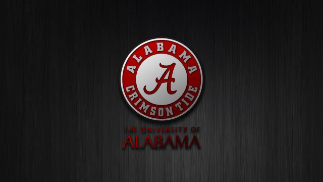 Alabama logo black background red free wallpaper - medium preview image