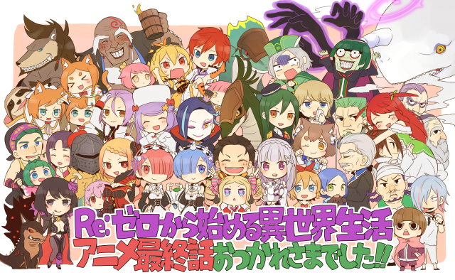Anime characters caption background english free wallpaper - medium preview image