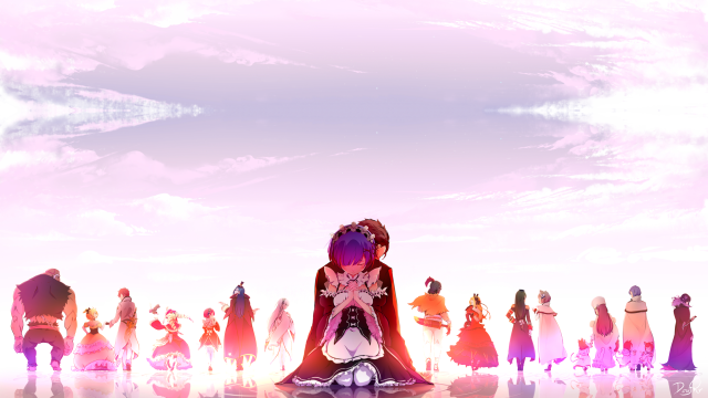 People line sky background woman free wallpaper - medium preview image
