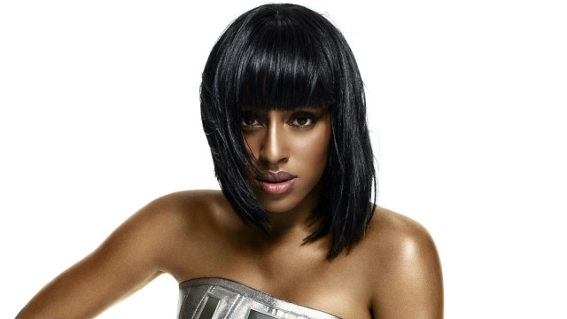 Woman silver dress bob hair free wallpaper - medium preview image