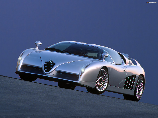 Silver sports car parked road free wallpaper - medium preview image