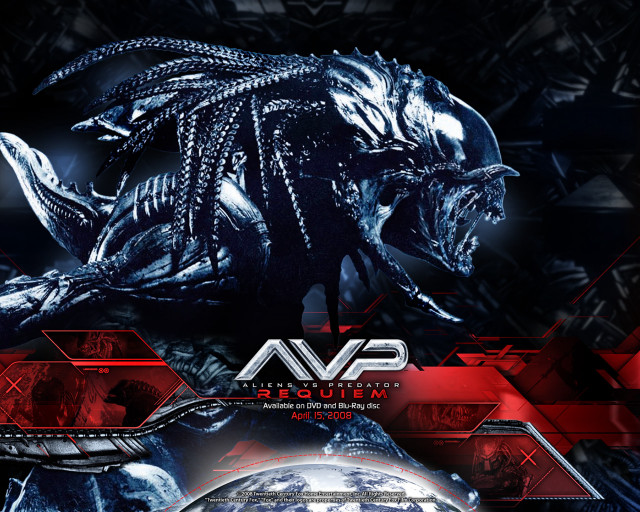 Alien red black design poster free wallpaper - medium preview image