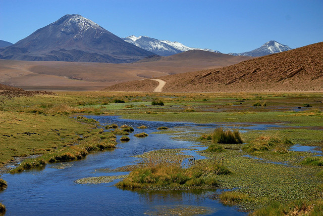 River valley mountains snow capped #2 free wallpaper - medium preview image