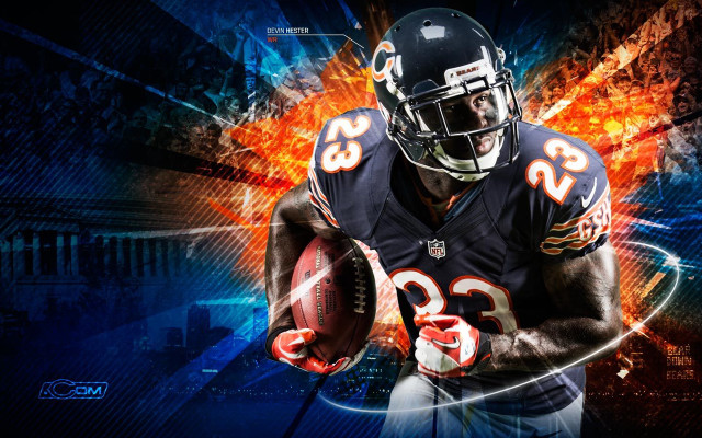 Football player holding ball fire free wallpaper - medium preview image
