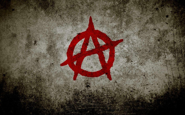 Anarchy symbol concrete wall grungy free wallpaper - medium preview image