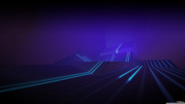 Dark room purple light blue free wallpaper - medium preview image