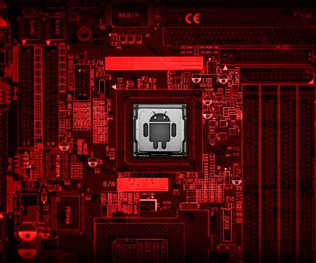 Red black computer board robot free wallpaper - medium preview image