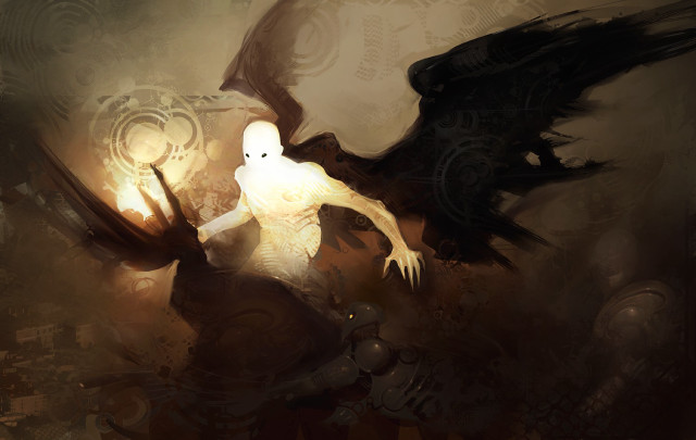 Person bird arm light hand free wallpaper - medium preview image