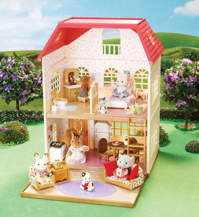 Dollhouse animals dog yard playful free wallpaper - medium preview image