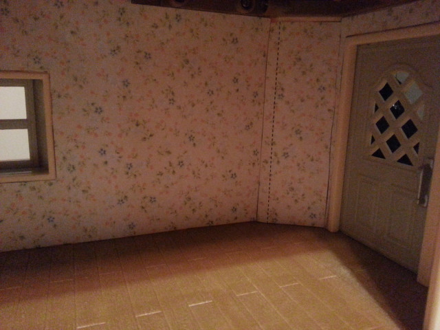 Room door window wallpapered wall free wallpaper - medium preview image