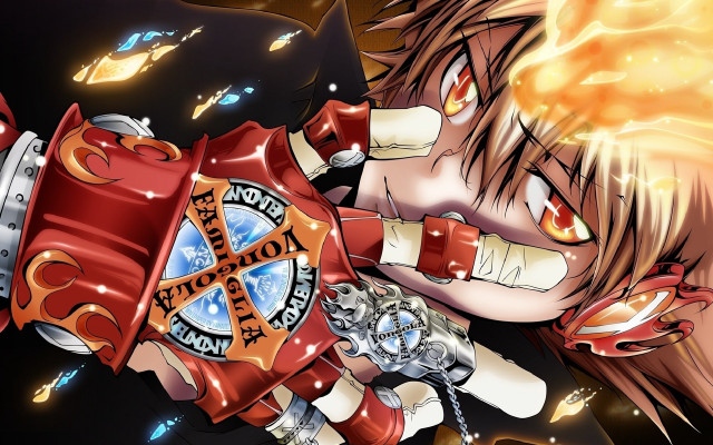 Cartoon character fire extinguisher cat free wallpaper - medium preview image