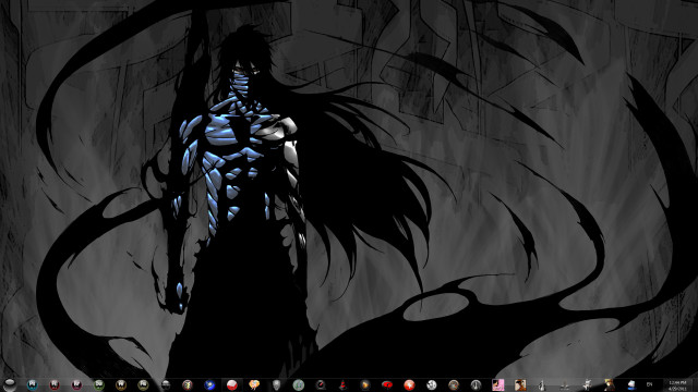 Computer screen demon face demon free wallpaper - medium preview image