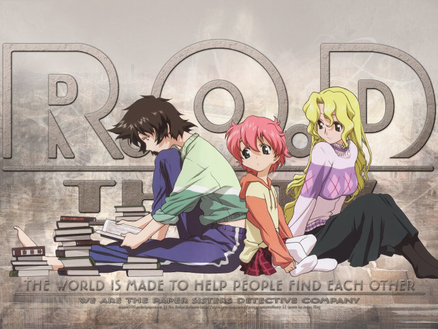 Group people sitting pile books free wallpaper - medium preview image