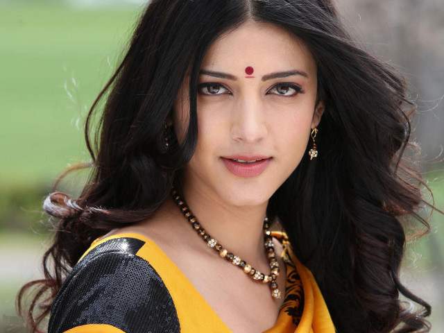 Woman long hair yellow top #2 free wallpaper - medium preview image