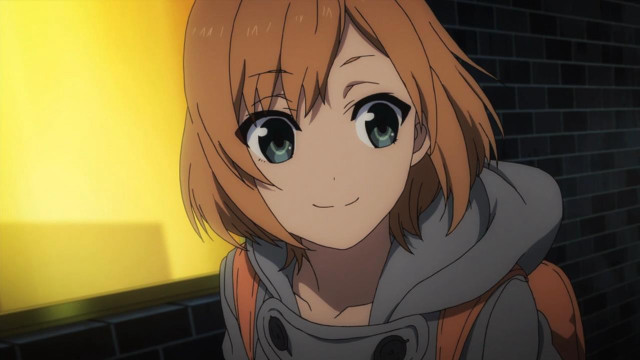 Girl hoodie brickwall greeneyes backpack free wallpaper - medium preview image