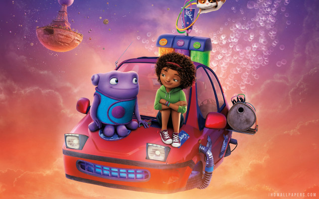 Cartoon character car child cat free wallpaper - medium preview image