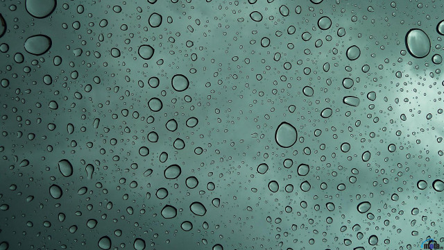 Rain covered window cloudy sky free wallpaper - medium preview image