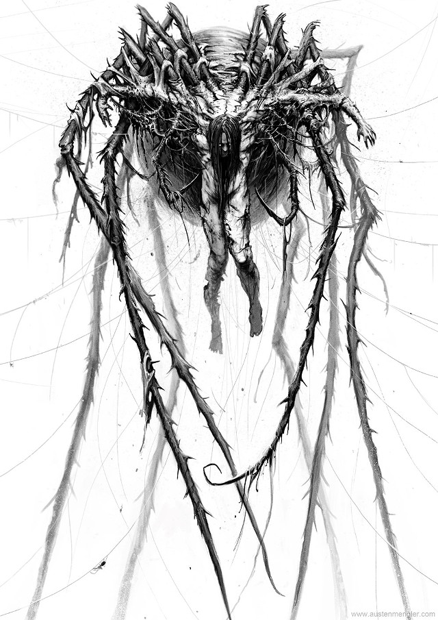 Bird nest branches head drawing free wallpaper - medium preview image
