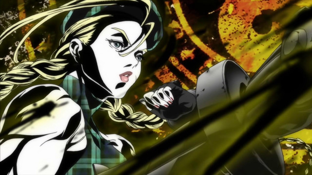 Woman gun fire black white free wallpaper - medium preview image
