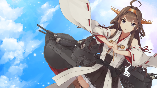 Woman suitcase sword blue sky free wallpaper - medium preview image