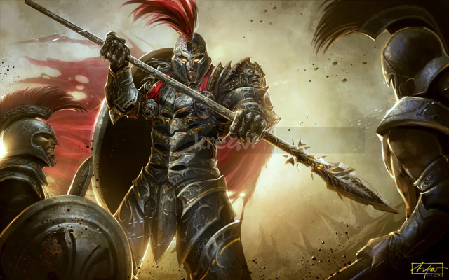 Knights field red mohawk grass free wallpaper - medium preview image