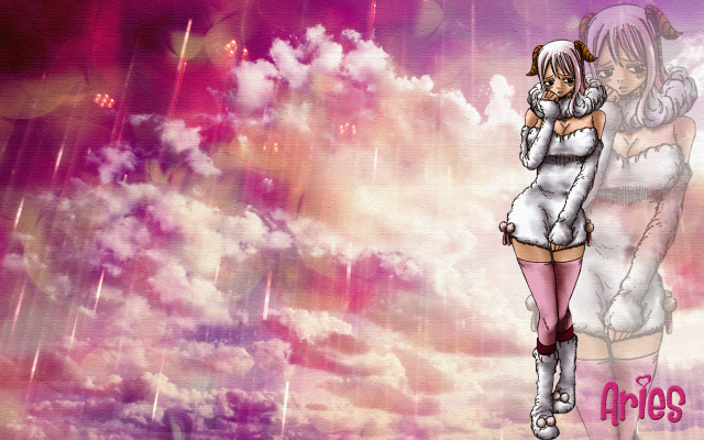 Anime couple hugging rain pink free wallpaper - medium preview image