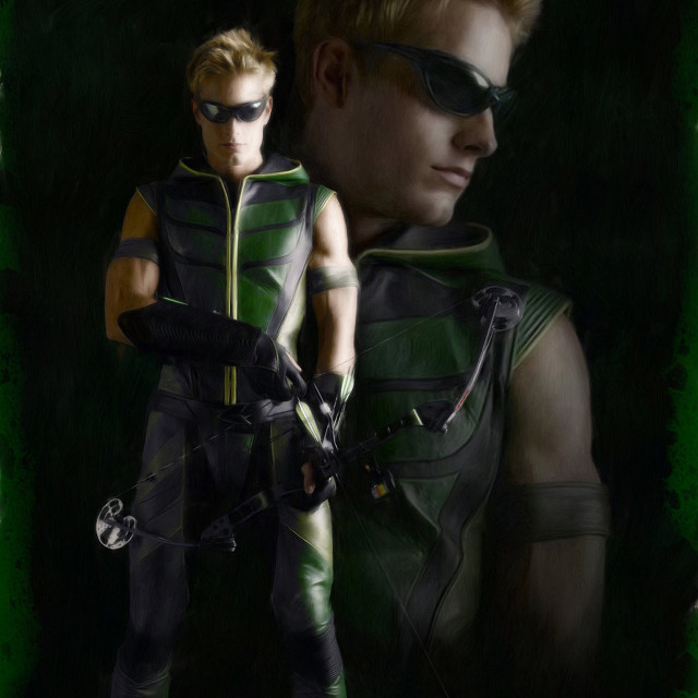 Man green black gun woman free wallpaper - medium preview image
