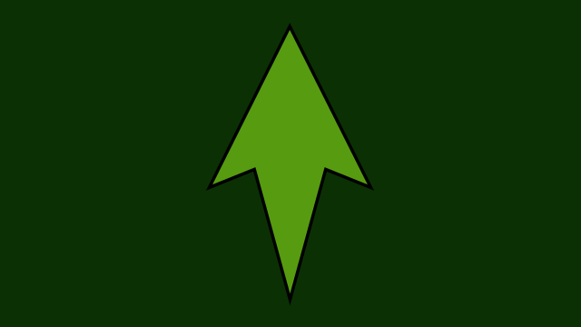 Green arrow right black border free wallpaper - medium preview image