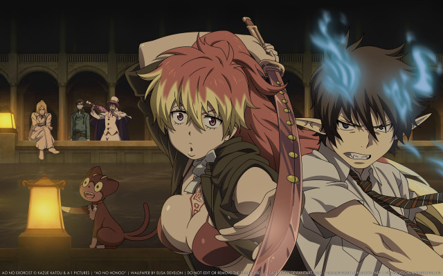 Anime couple room cat dog free wallpaper - medium preview image