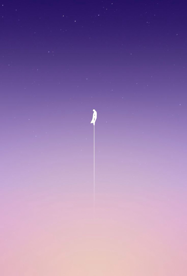 Bird flying purple pink background free wallpaper - medium preview image