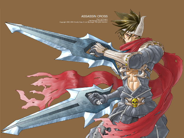 Man costume sword cape red free wallpaper - medium preview image