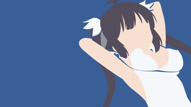 Woman cat phone blue background free wallpaper - medium preview image
