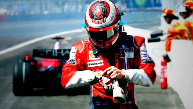Racing man helmet car track free wallpaper - medium preview image