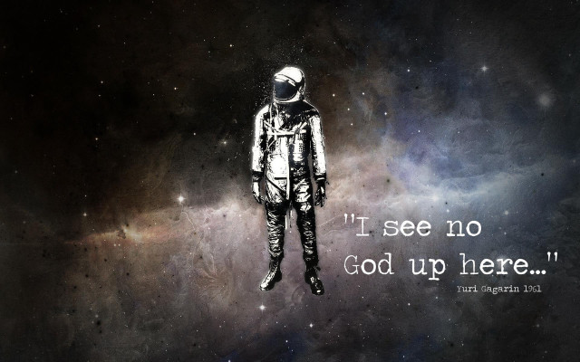 Space suit galaxy quote aurora free wallpaper - medium preview image