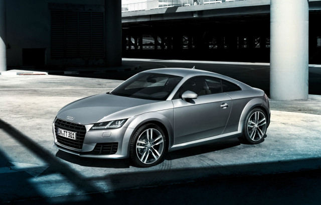 Silver car parking lot building free wallpaper - medium preview image