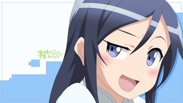 Woman long black hair blue #3 free wallpaper - medium preview image