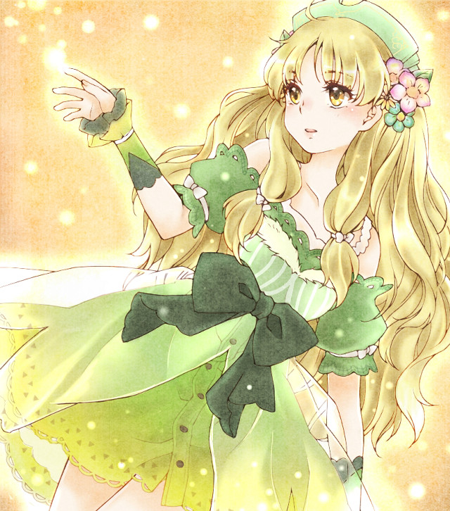 Girl green dress holding teddy free wallpaper - medium preview image