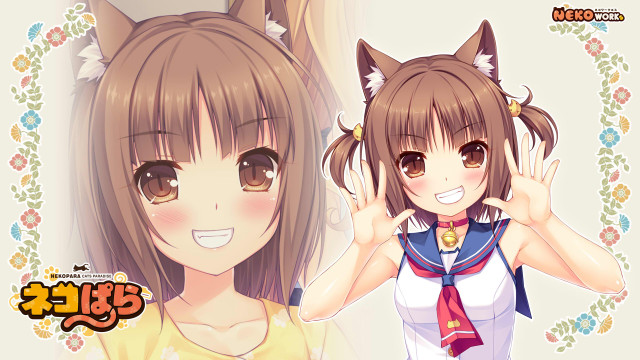 Girl cat ears cat tail free wallpaper - medium preview image