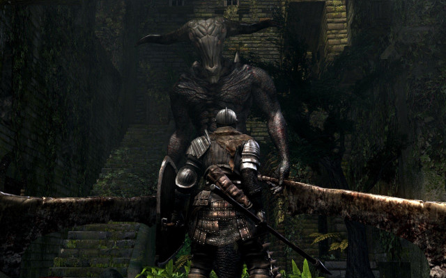 Man armor forest demon back free wallpaper - medium preview image