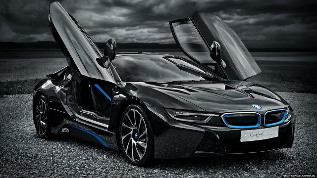 Bmw sports car open doors free wallpaper - medium preview image