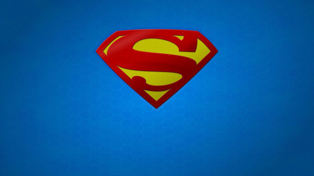Superman logo blue background yellow #8 free wallpaper - medium preview image