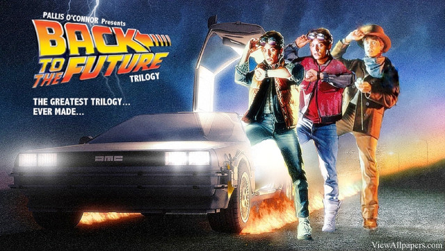 Back to the future retrofuturism #2 free wallpaper - medium preview image