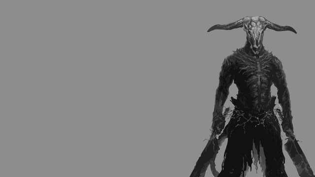 Demon standing fog hands pockets free wallpaper - medium preview image