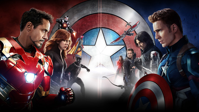 Avengers group star sign background free wallpaper - medium preview image