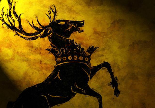 Deer crown painting royal art free wallpaper - medium preview image