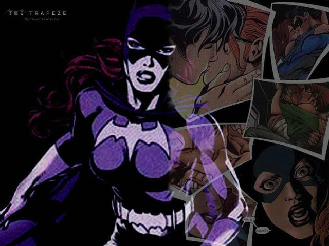 Woman purple costume bat chest free wallpaper - medium preview image