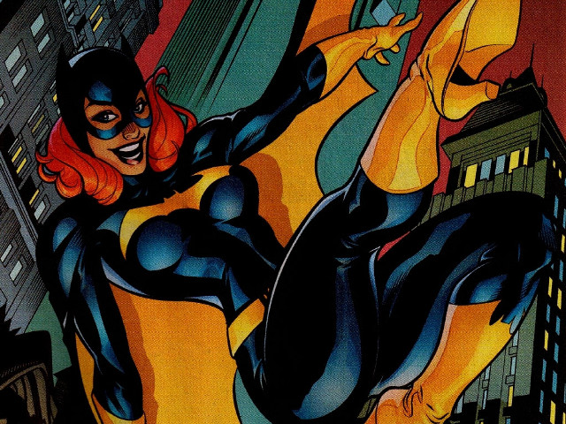 Woman black cat suit flying free wallpaper - medium preview image