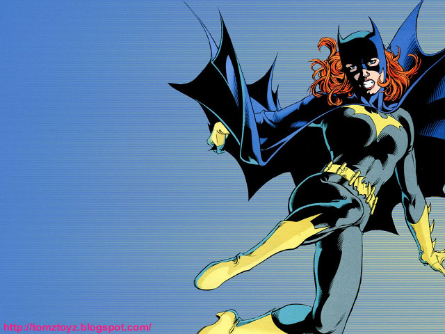 Batgirl flying woman arms outstretched free wallpaper - medium preview image