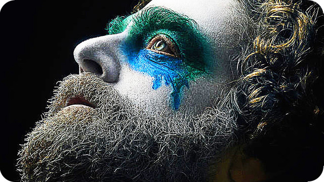 Bearded man painted face mustache free wallpaper - medium preview image