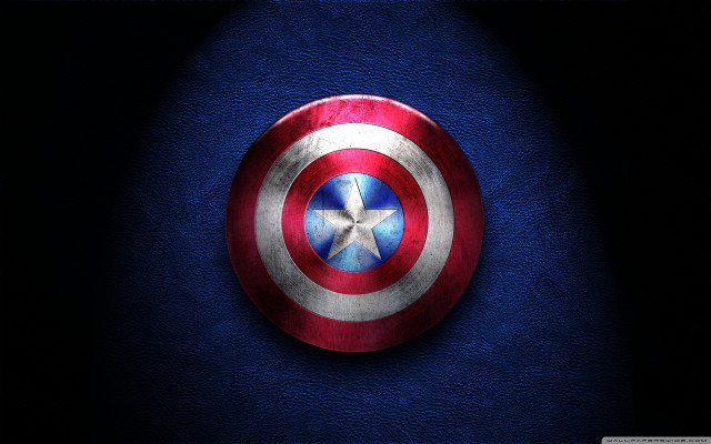 Captain america shield blue black free wallpaper - medium preview image